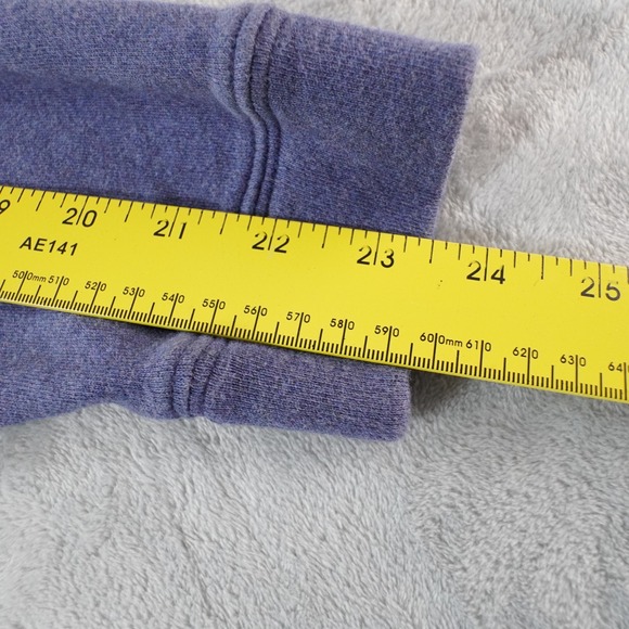 Johnnie-O West Coast Prep 1/4 Zip Pullover Mens L Blue Heather Twilight Cotton - Picture 7 of 13